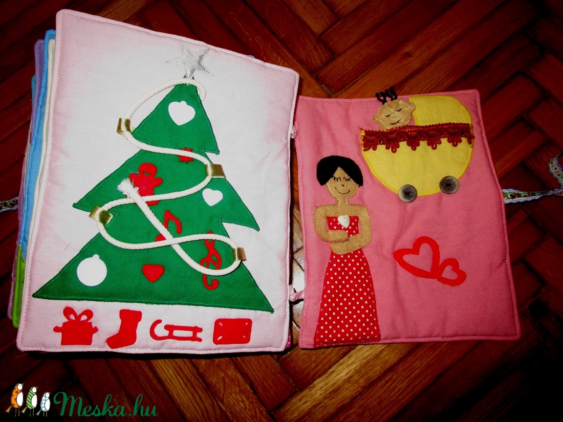  Névre szóló készségfejlesztő  textilkönyv /18 oldalas -  - Meska.hu