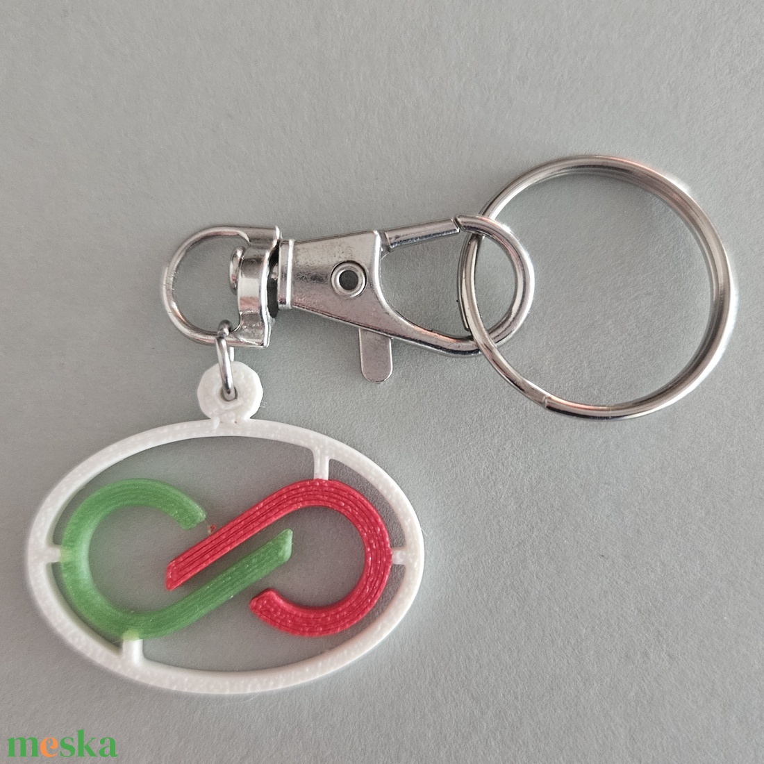 3D�nyomtatott kulcstartó, Tisza logóval (színes, nikkelmentes akasztóval) - táska & tok - kulcstartó & táskadísz - kulcstartó - Meska.hu