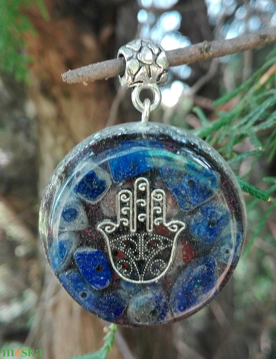 Orgonit medál - Fatima keze - Hamsa - ékszer - nyaklánc - medál - Meska.hu Orgonit medál - Fatima keze - Hamsa - ékszer - nyaklánc - medál - Meska.hu