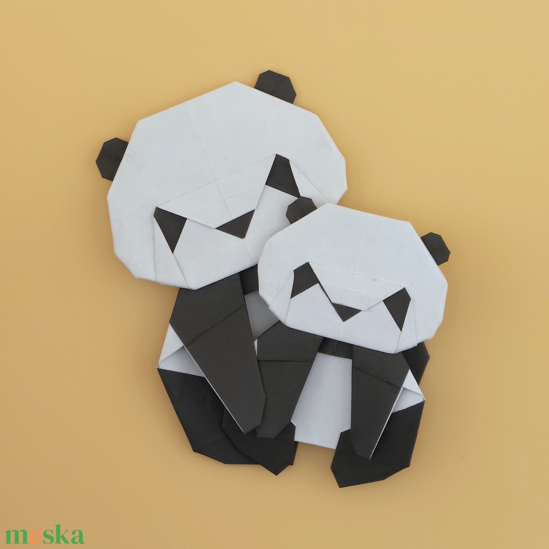 Origami pandamaci könyvjelző - könyv & zene - könyvjelző - Meska.hu