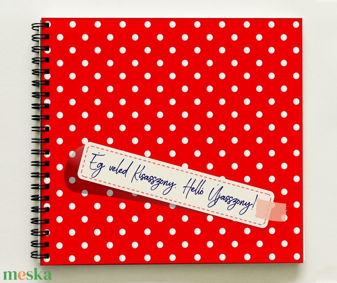 Lánybúcsú ajándék piros pöttyös emlékkönyv - Romantikus egyedi album - emlék a menyasszonynak - füzet / napló - 21x19cm - esküvő - lánybúcsú - Meska.hu Lánybúcsú ajándék piros pöttyös emlékkönyv - Romantikus egyedi album - emlék a menyasszonynak - füzet / napló - 21x19cm - esküvő - lánybúcsú - Meska.hu
