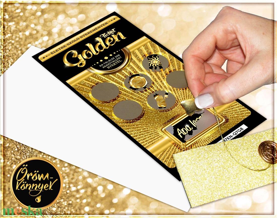 APA leszel kaparós sorsjegy - meglepetés PRÉMIUM luxus ajándék - kismamáknak / ha jön a baba - Golden Ticket - otthon & életmód - papír, írószer - ajándékozás kellékei - ajándék sorsjegy - Meska.hu APA leszel kaparós sorsjegy - meglepetés PRÉMIUM luxus ajándék - kismamáknak / ha jön a baba - Golden Ticket - otthon & életmód - papír, írószer - ajándékozás kellékei - ajándék sorsjegy - Meska.hu