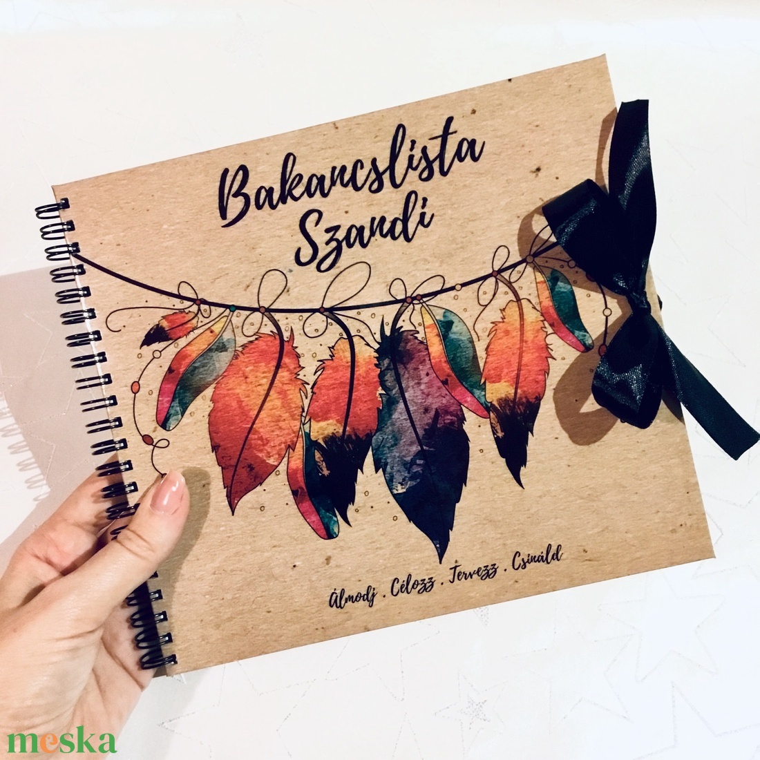 Bakancslista - Emlékkönyv - ajándék születésnapra / ballagásra / diplomaosztóra / napló - 21x19cm ballagás 2019 - otthon & lakás - papír írószer - jegyzetfüzet & napló - Meska.hu Bakancslista - Emlékkönyv - ajándék születésnapra / ballagásra / diplomaosztóra / napló - 21x19cm ballagás 2019 - otthon & lakás - papír írószer - jegyzetfüzet & napló - Meska.hu