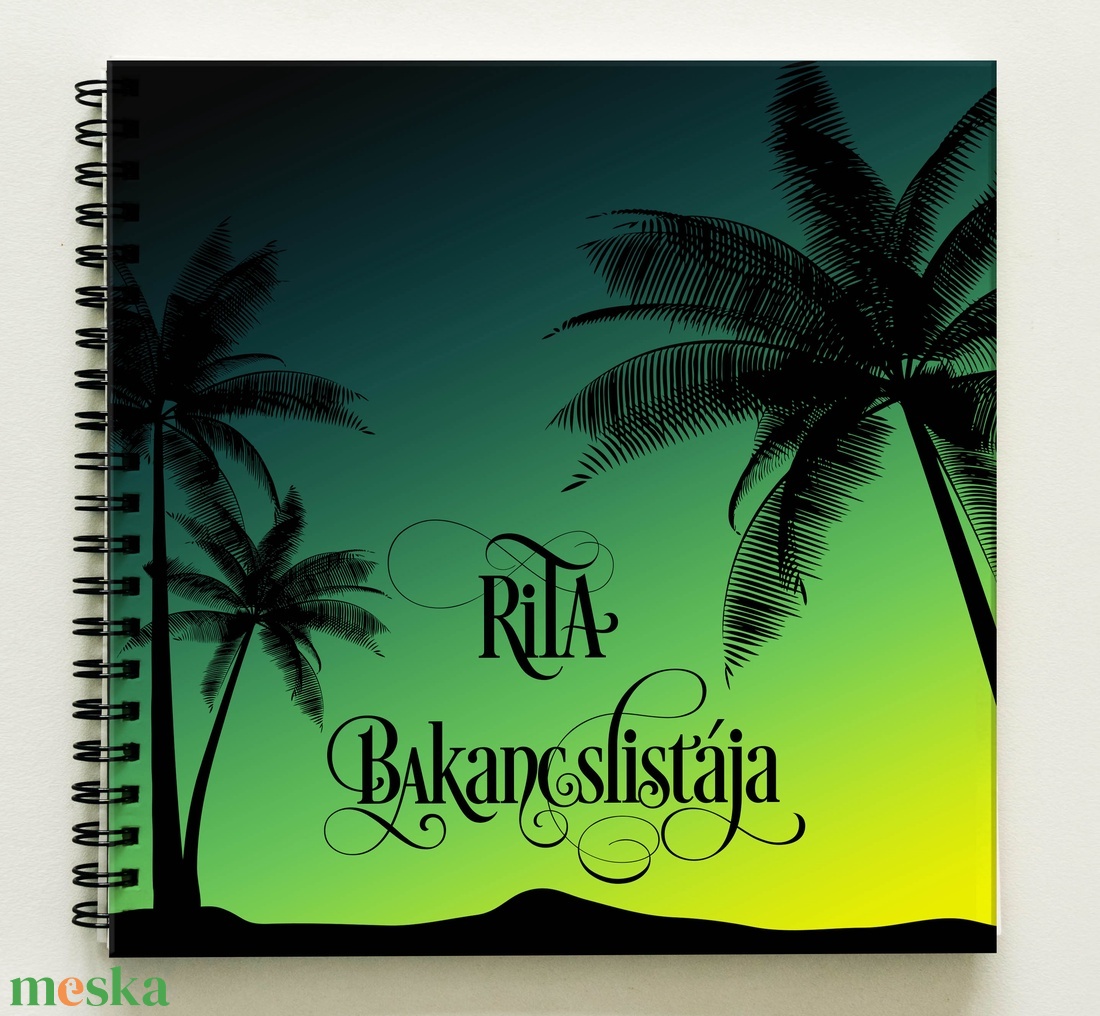 Névre szóló Bakancslista napló - Emlékkönyv - ajándék KARÁCSONYRA / születésnapra / napló - 21x19cm Green Beach - könyv & zene - könyv - Meska.hu Névre szóló Bakancslista napló - Emlékkönyv - ajándék KARÁCSONYRA / születésnapra / napló - 21x19cm Green Beach - könyv & zene - könyv - Meska.hu