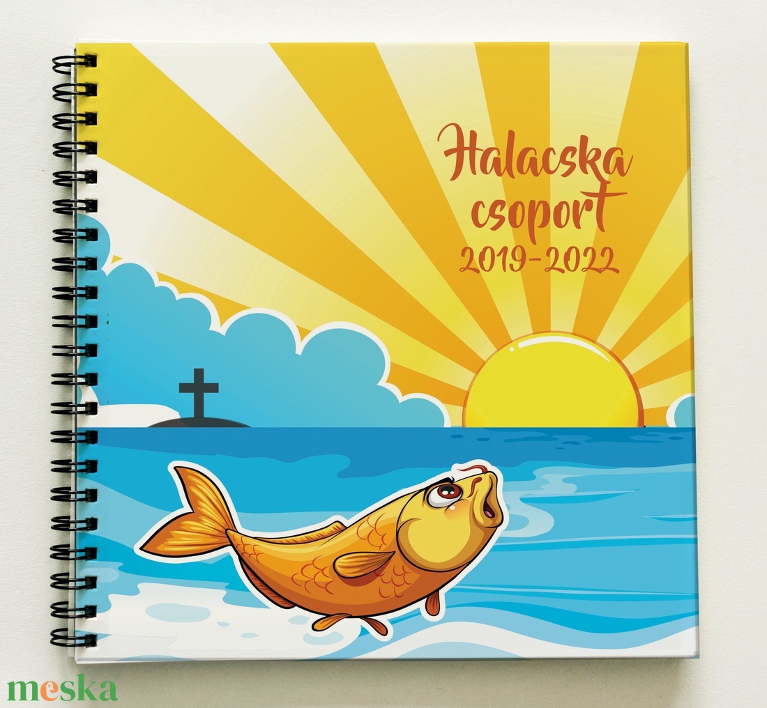 Halacska csoport - Óvónéni búcsúztató BÚCSÚ ajándék emlékkönyv óvodai ballagásra óvodásoknak - 21x19cm - könyv & zene - könyv - Meska.hu