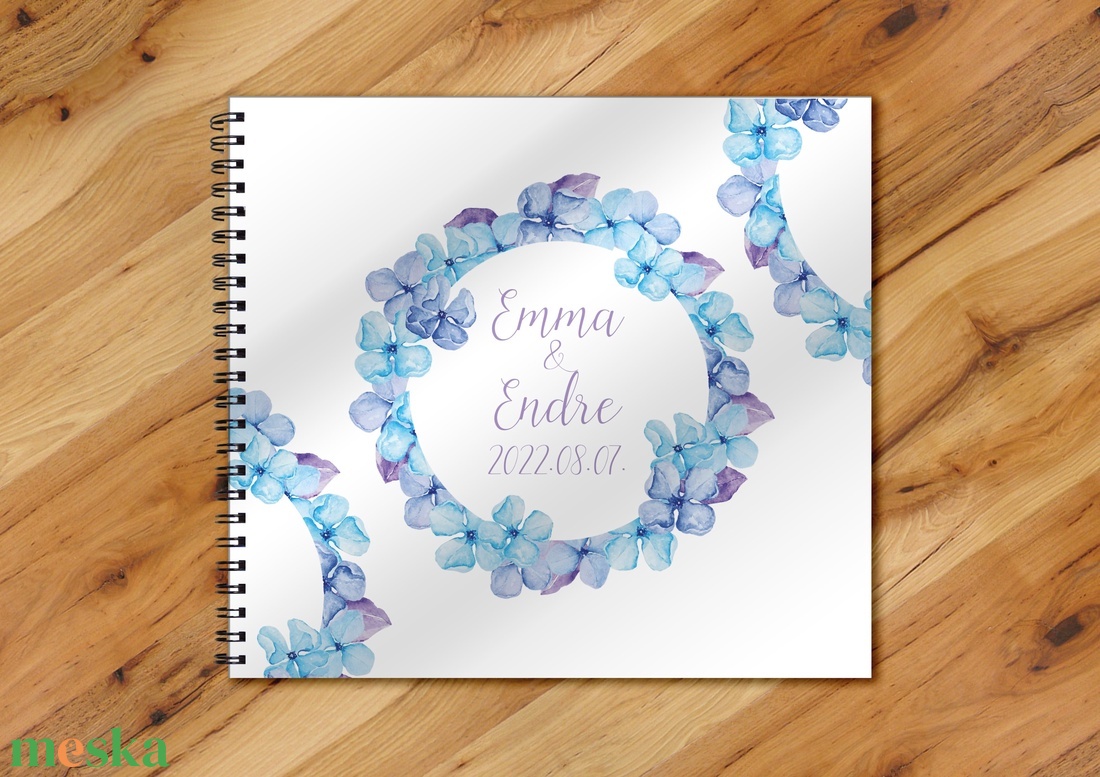 Kék virágos design vendégkönyv / emlékkönyv - egyedi album - esküvői emlék - füzet / napló - 21x19cm - esküvő - emlék & ajándék - vendégkönyv - Meska.hu Kék virágos design vendégkönyv / emlékkönyv - egyedi album - esküvői emlék - füzet / napló - 21x19cm - esküvő - emlék & ajándék - vendégkönyv - Meska.hu