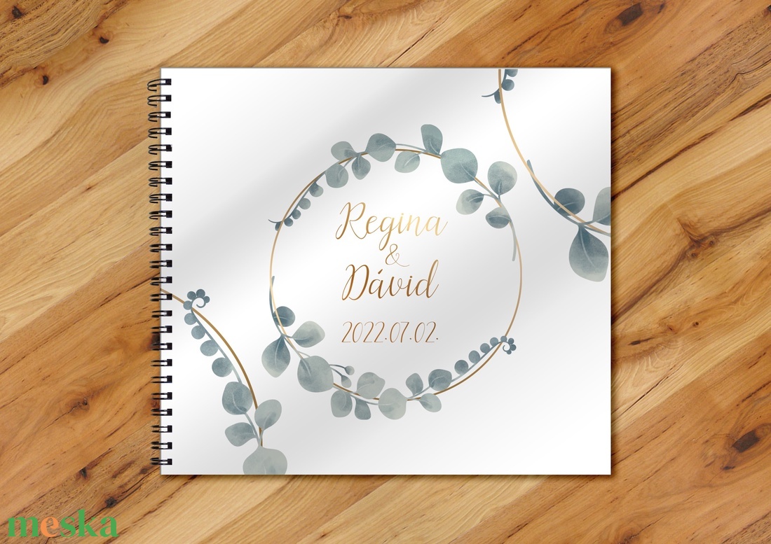 Szürkéskék leveles design vendégkönyv / emlékkönyv - egyedi album - esküvői emlék - füzet / napló - 21x19cm - esküvő - emlék & ajándék - vendégkönyv - Meska.hu Szürkéskék leveles design vendégkönyv / emlékkönyv - egyedi album - esküvői emlék - füzet / napló - 21x19cm - esküvő - emlék & ajándék - vendégkönyv - Meska.hu