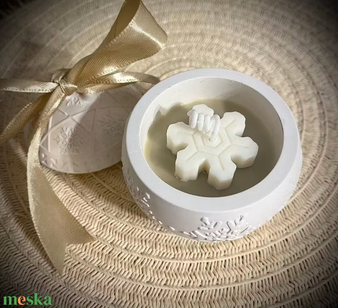 Karácsonyi gyertyadísz gömb - karácsony - karácsonyi lakásdekoráció - karácsonyi illatgyertya, mécses - Meska.hu