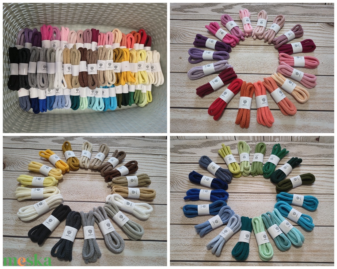 I-CORD fonal - fekete/fehér/szürke színek (49-54) - kellékek & szerszámok - rövidáru - fonal, cérna - kevert fonal - Meska.hu