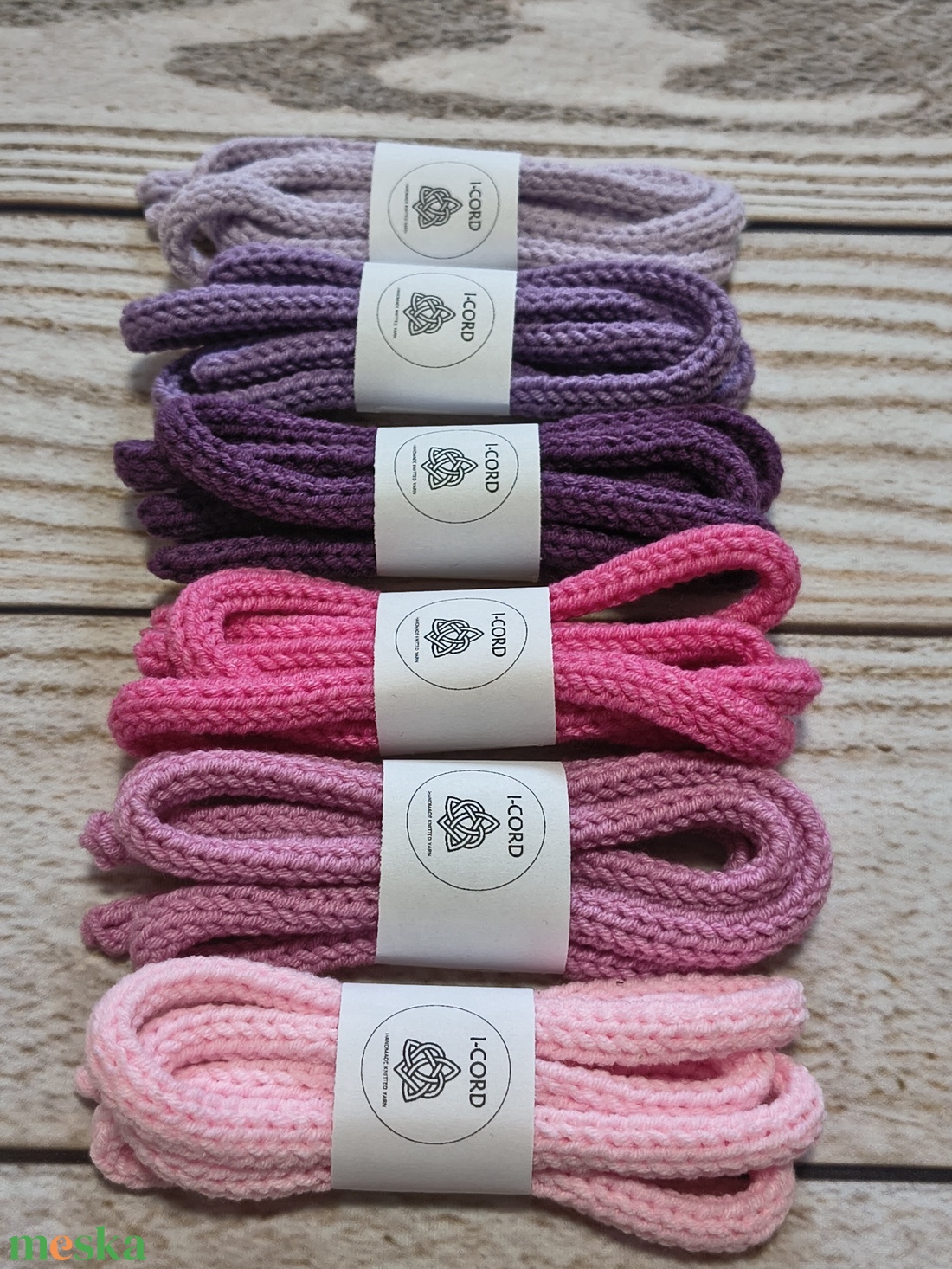 I-CORD fonal - lila/rózsaszín színek (19-24) - kellékek & szerszámok - rövidáru - fonal, cérna - kevert fonal - Meska.hu
