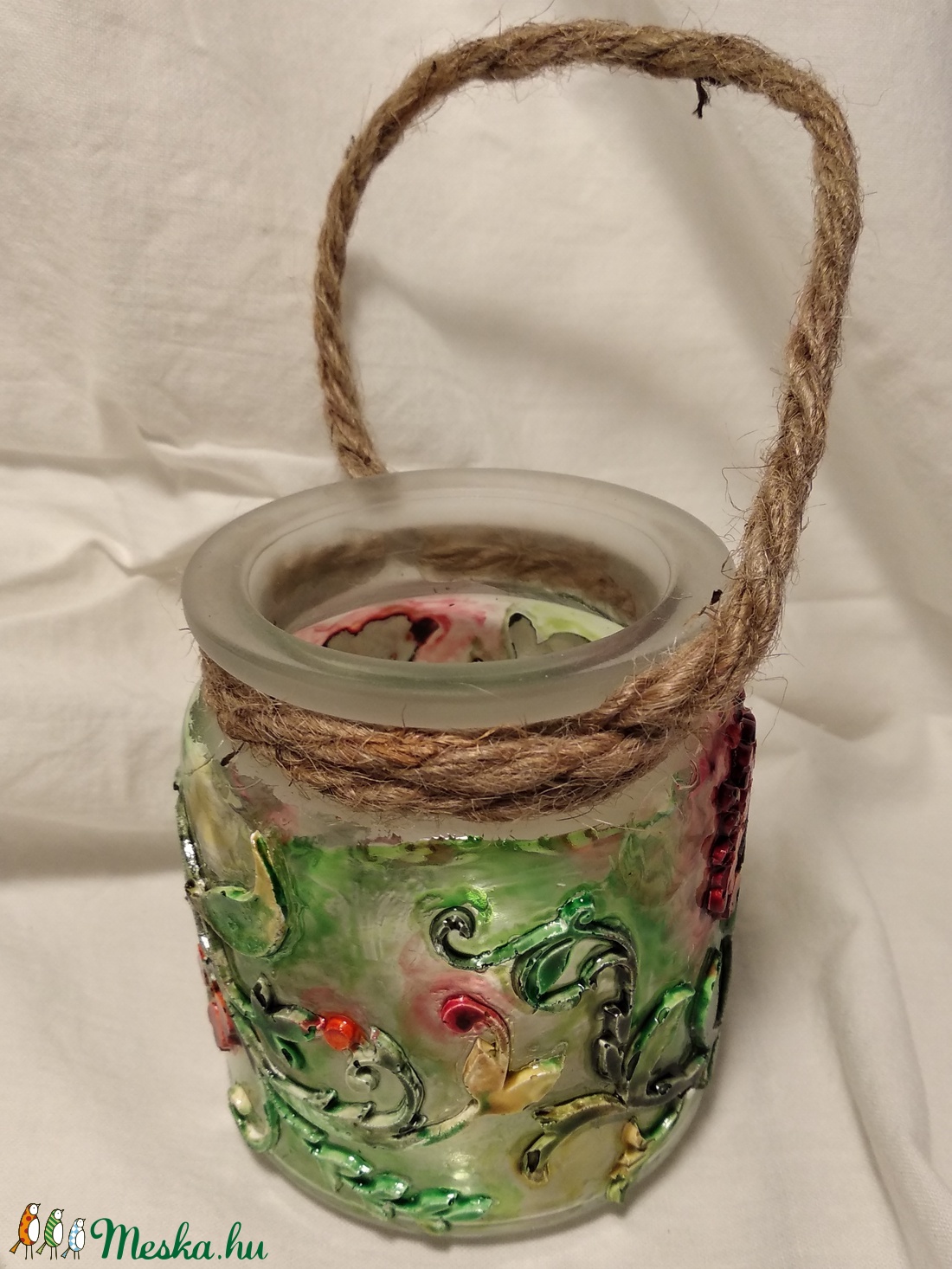 Mécses tartó piros bogyós motívummal; 8 cm-es - otthon & életmód - gyertya, illat, aroma - mécses és mécsestartó - Meska.hu Mécses tartó piros bogyós motívummal; 8 cm-es - otthon & életmód - gyertya, illat, aroma - mécses és mécsestartó - Meska.hu