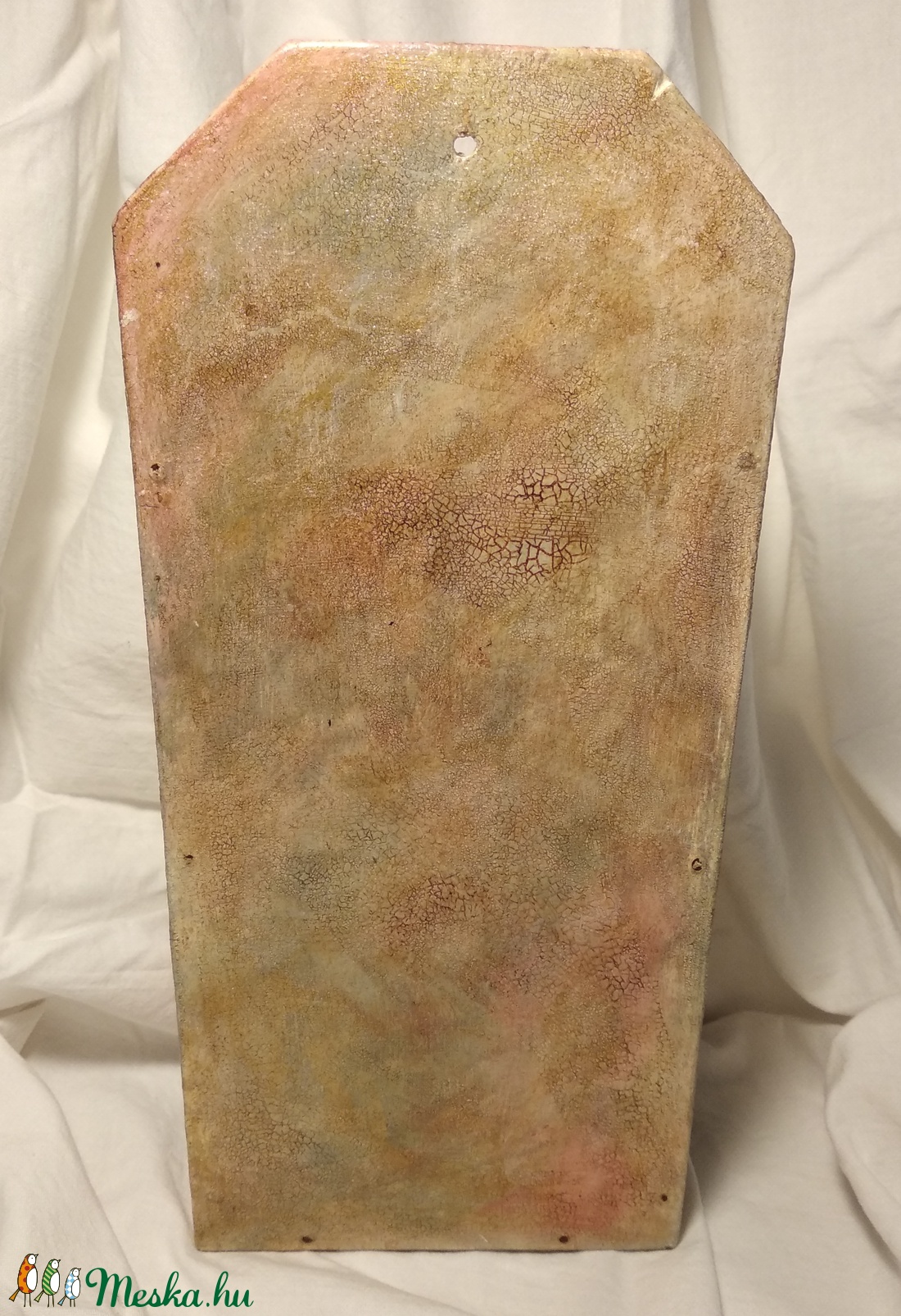 Rózsa mintás, 30 cm-es, fa papírzsebkendő tartó - otthon & életmód - tárolás & rendszerezés - zsebkendőtartó - Meska.hu