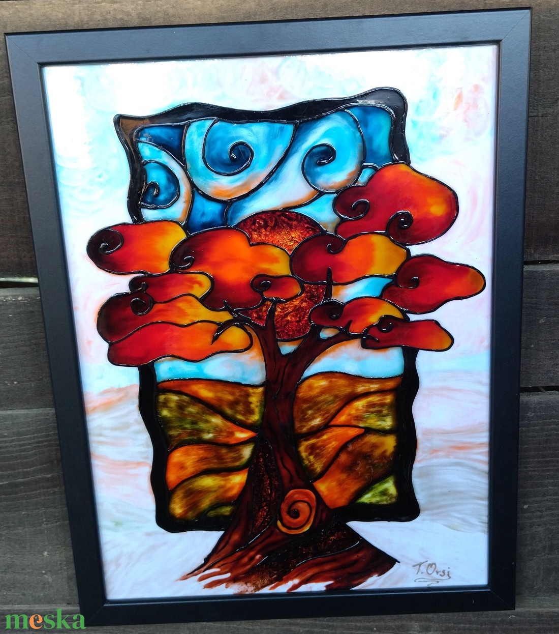 Őszi fa; 30x40 cm-es; keretes plexi kép - otthon & lakás - dekoráció - kép & falikép - Meska.hu Őszi fa; 30x40 cm-es; keretes plexi kép - otthon & lakás - dekoráció - kép & falikép - Meska.hu