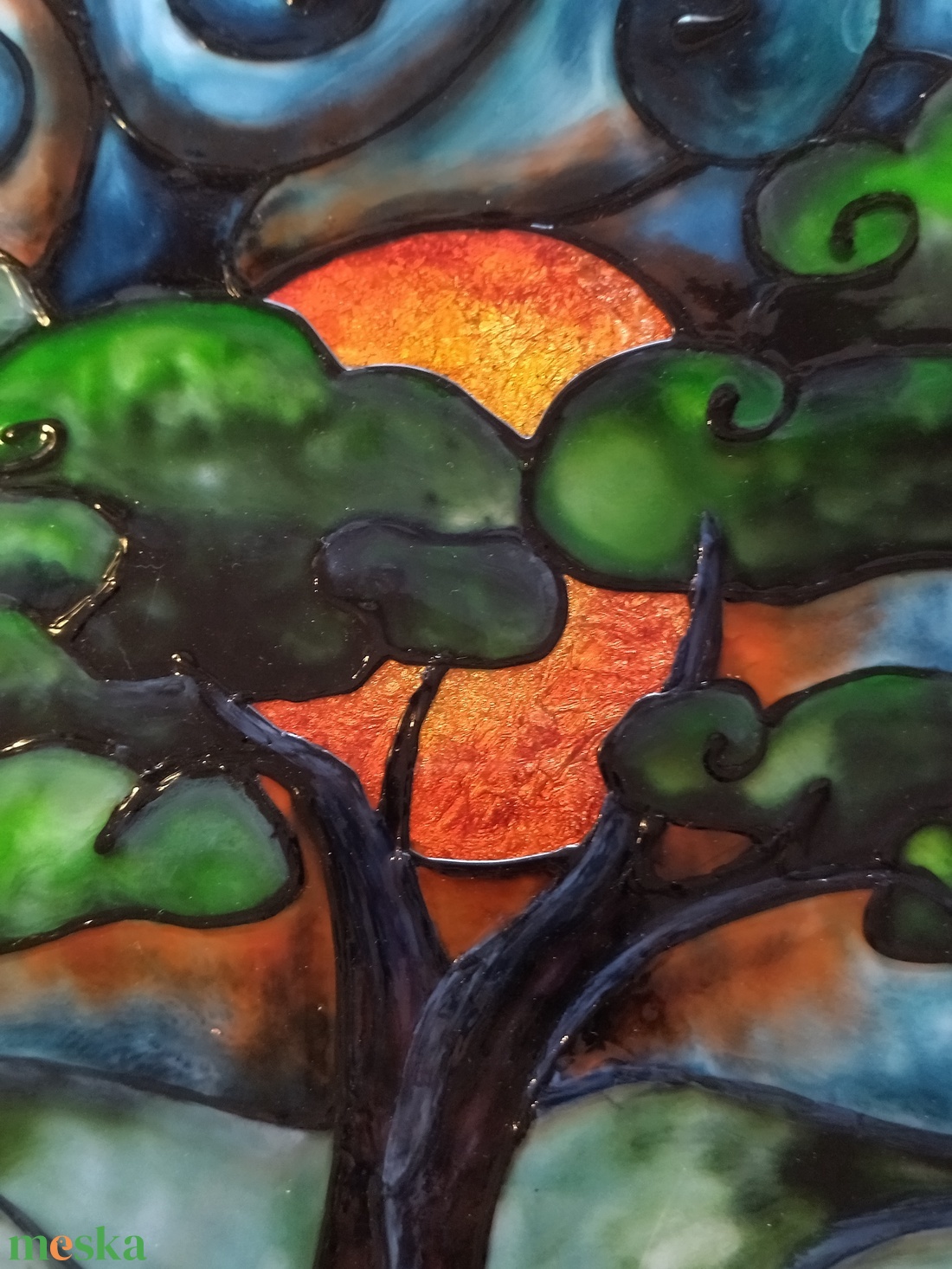 Téli fa; 30x40 cm-es; keretes plexi kép - otthon & életmód - dekoráció - kép & falikép - Meska.hu