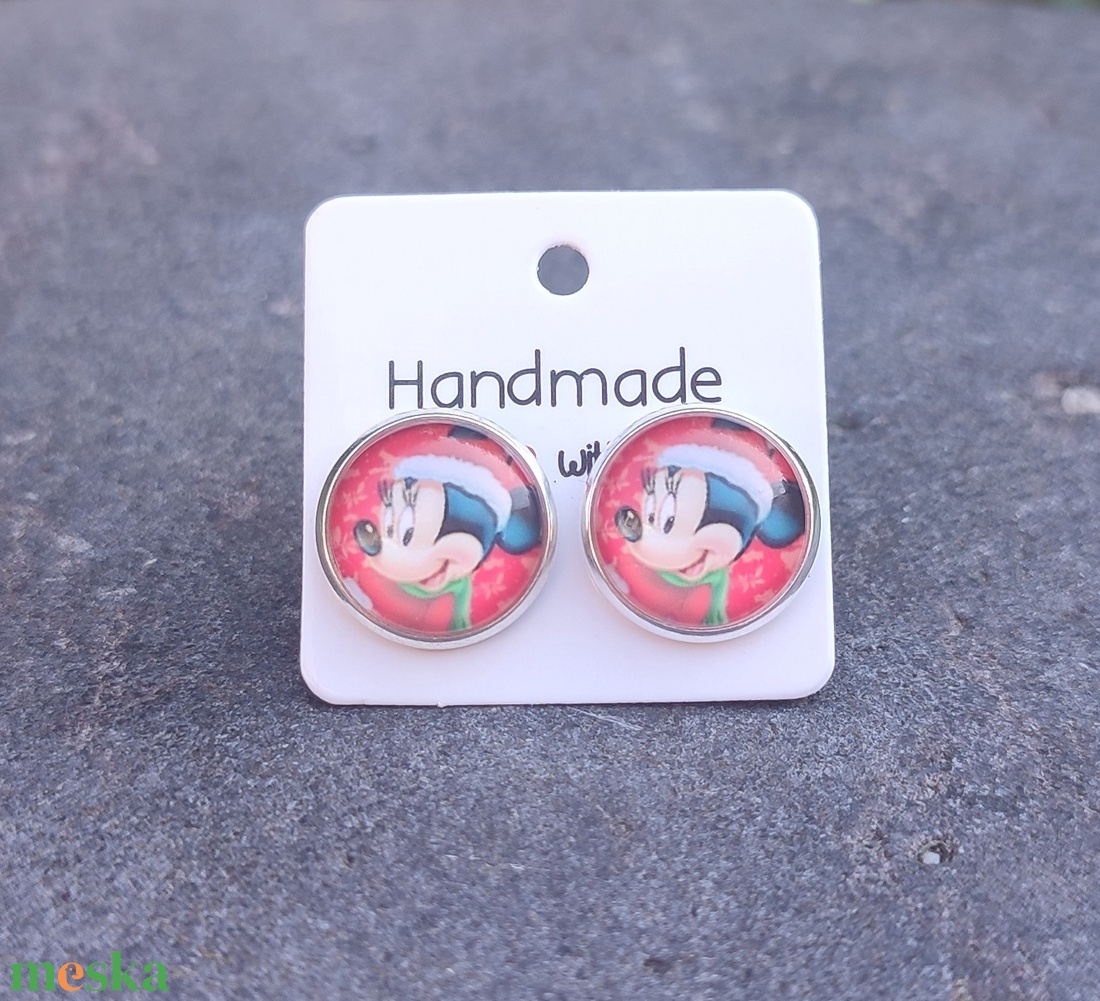 Disney Minnie fülbevaló - ékszer - fülbevaló - pötty fülbevaló - Meska.hu Disney Minnie fülbevaló - ékszer - fülbevaló - pötty fülbevaló - Meska.hu