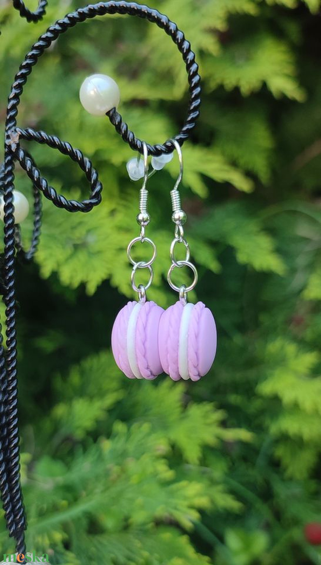 Lila macaron fülbevaló - ékszer - fülbevaló - lógó fülbevaló - Meska.hu Lila macaron fülbevaló - ékszer - fülbevaló - lógó fülbevaló - Meska.hu