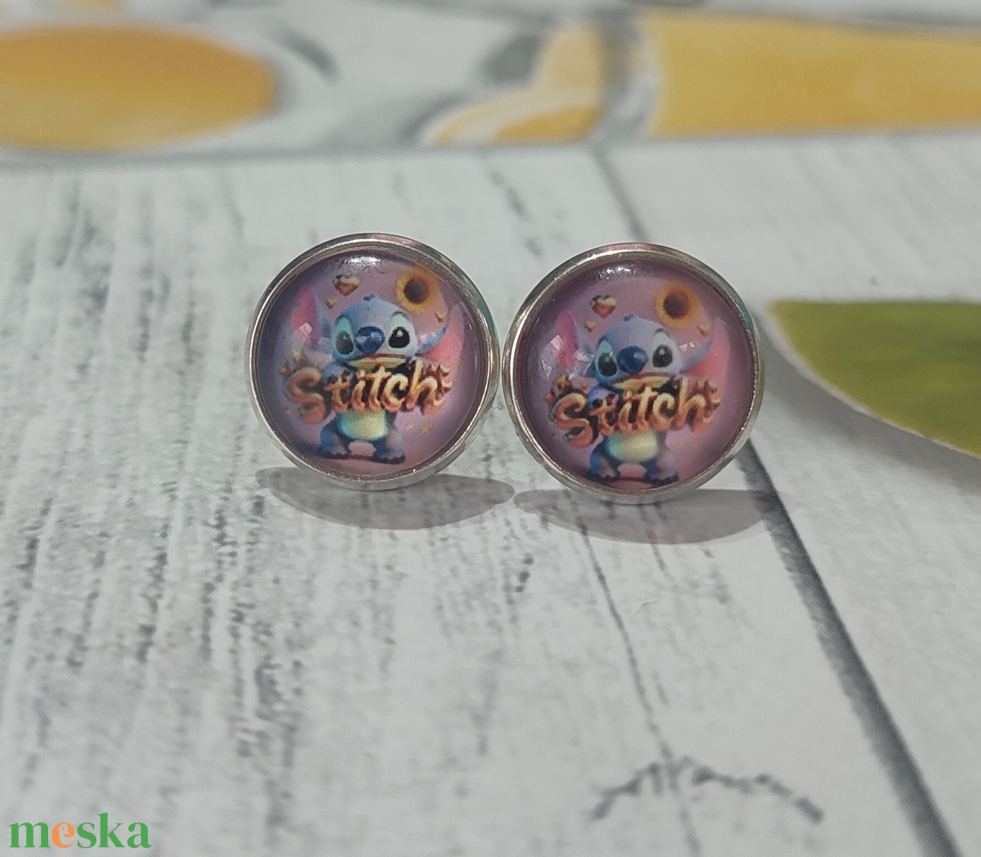 Stitch fülbevaló - ékszer - fülbevaló - pötty fülbevaló - Meska.hu Stitch fülbevaló - ékszer - fülbevaló - pötty fülbevaló - Meska.hu