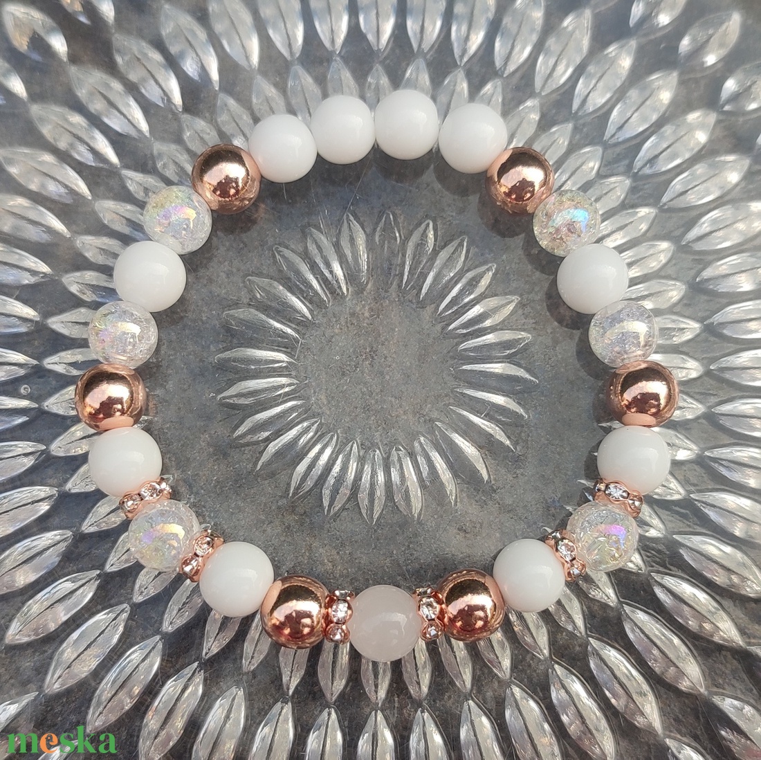 Rosegold női karkötő - ékszer - karkötő - ásványkarkötő - Meska.hu Rosegold női karkötő - ékszer - karkötő - ásványkarkötő - Meska.hu