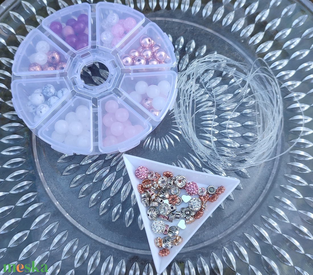 Ásvány karkötő kezdő készlet - diy (csináld magad) - egységcsomag - Meska.hu