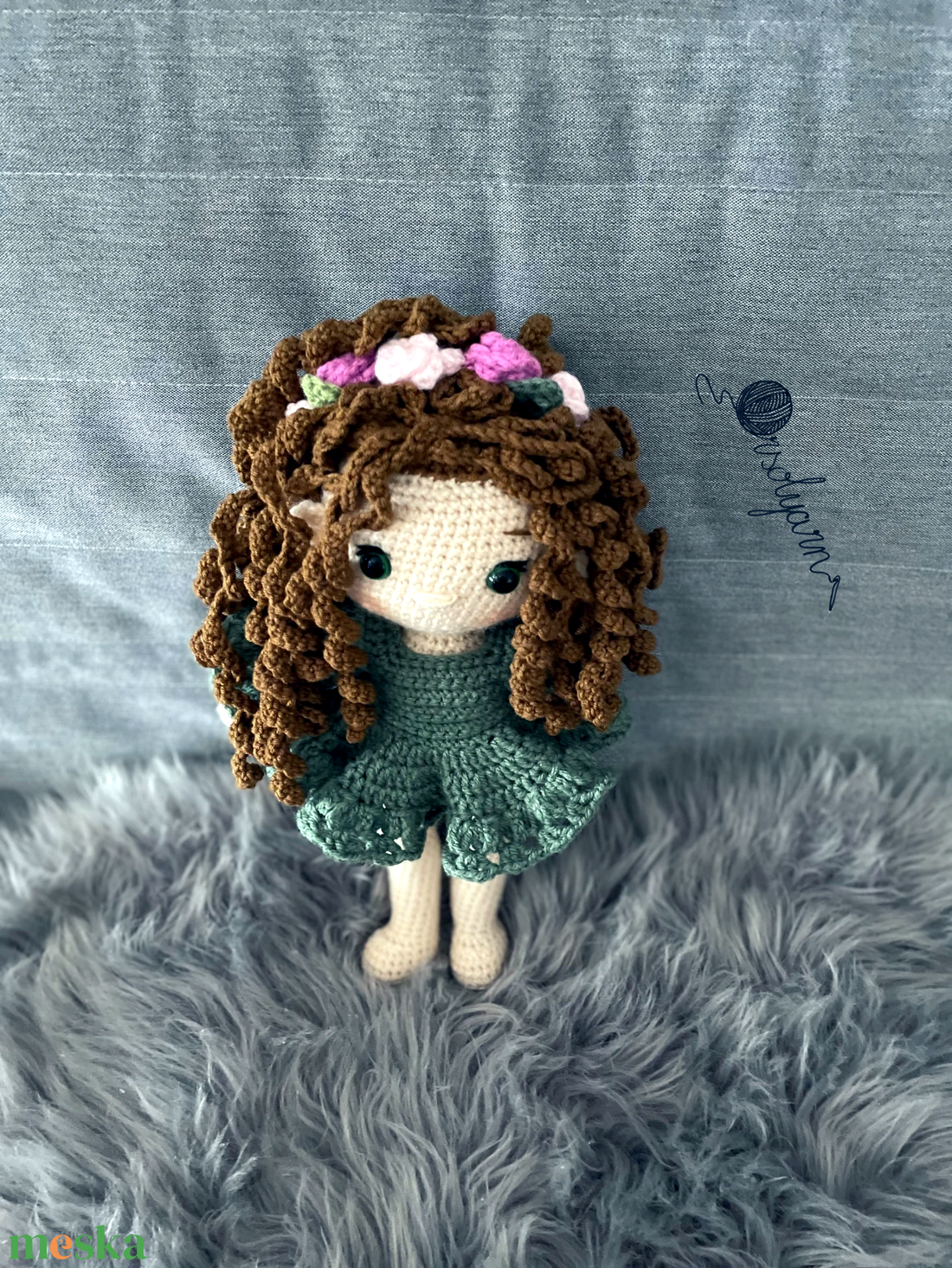 Tünde, a tavaszány - horgolt baba - játék & sport - baba & babaház - baba - Meska.hu
