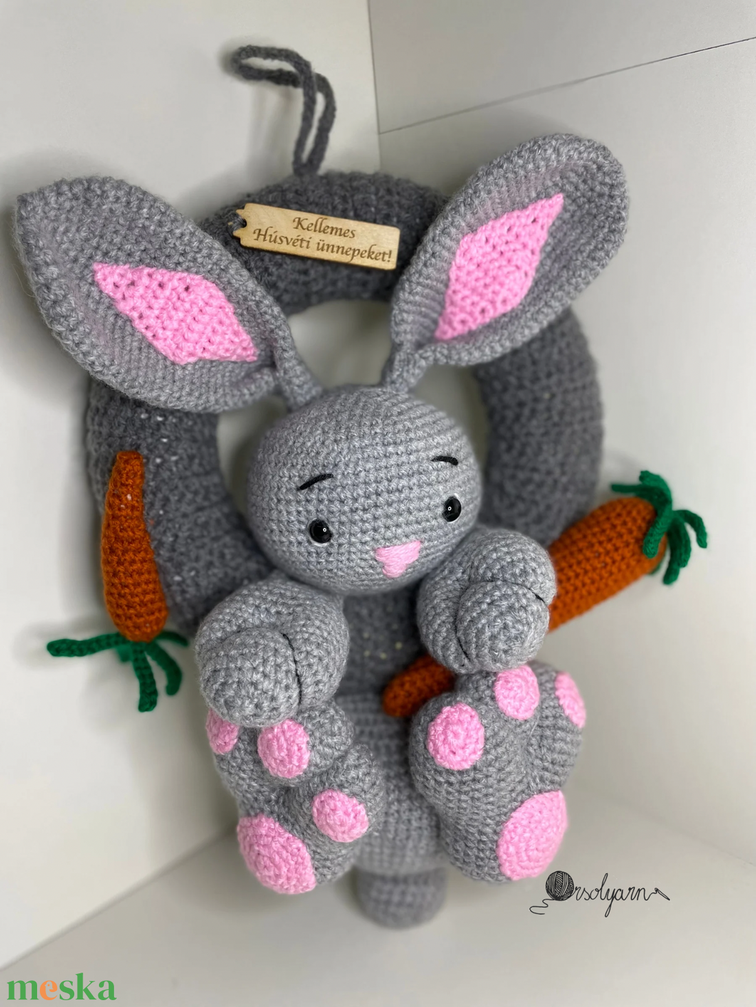  Ajtódísz , kopogtató - tavaszi virágkoszorú - otthon & életmód - dekoráció - ajtó- és ablak dekoráció - ajtódísz & kopogtató - Meska.hu