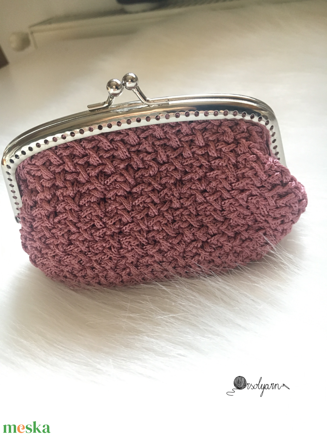 Horgolt pénztárca, neszeszer - táska & tok - neszesszer - Meska.hu