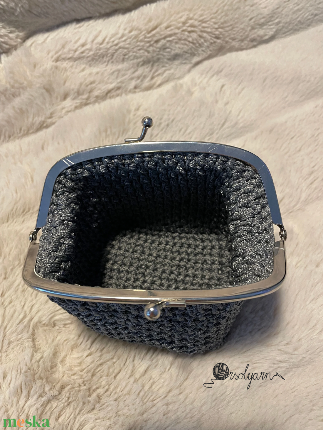 Horgolt pénztárca, neszeszer - táska & tok - neszesszer - Meska.hu