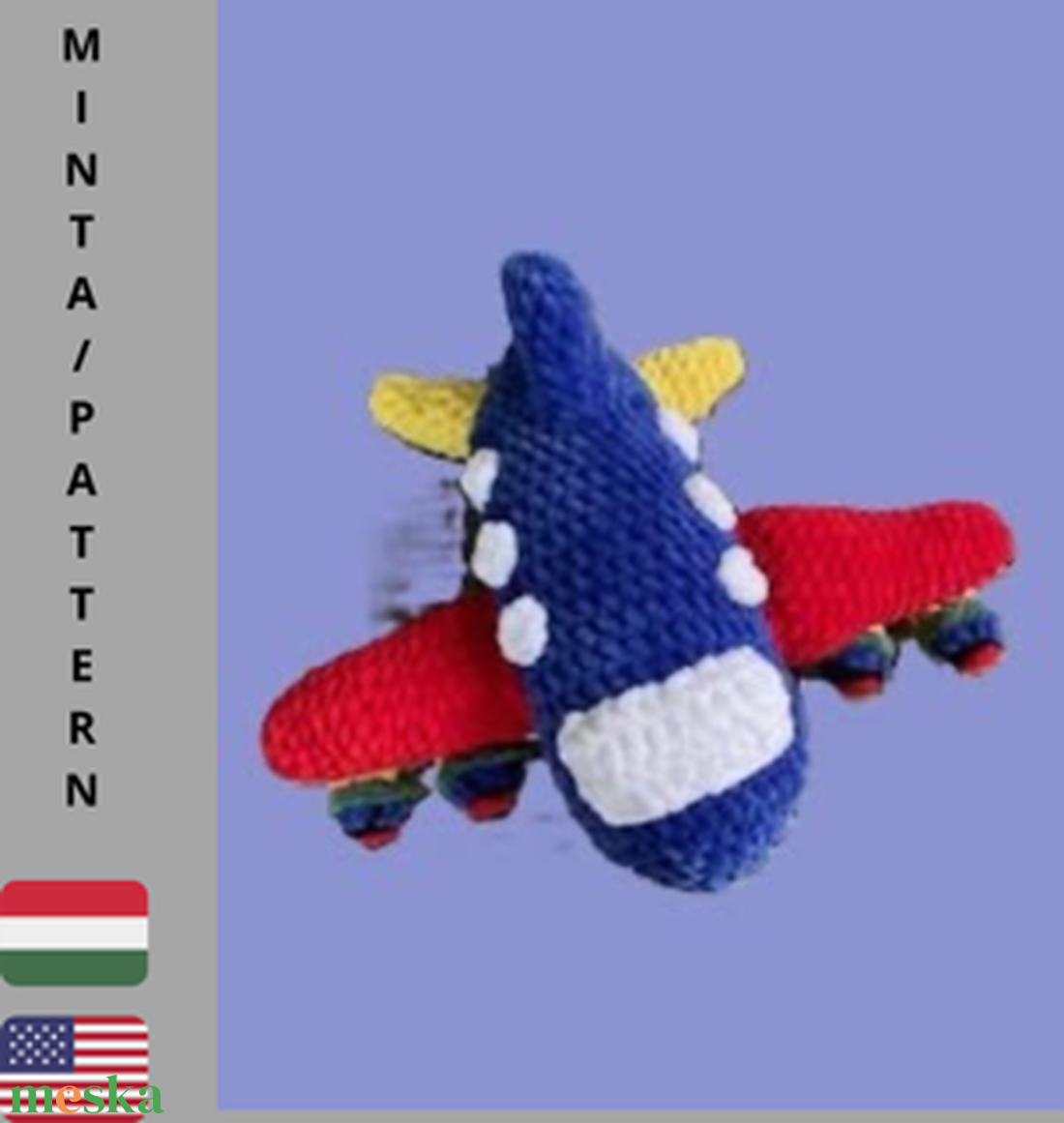 Horgolt zsenília repülőgép - horgolásminta pdf - diy (csináld magad) - szabásminta, útmutató - horgolási minta - Meska.hu Horgolt zsenília repülőgép - horgolásminta pdf - diy (csináld magad) - szabásminta, útmutató - horgolási minta - Meska.hu