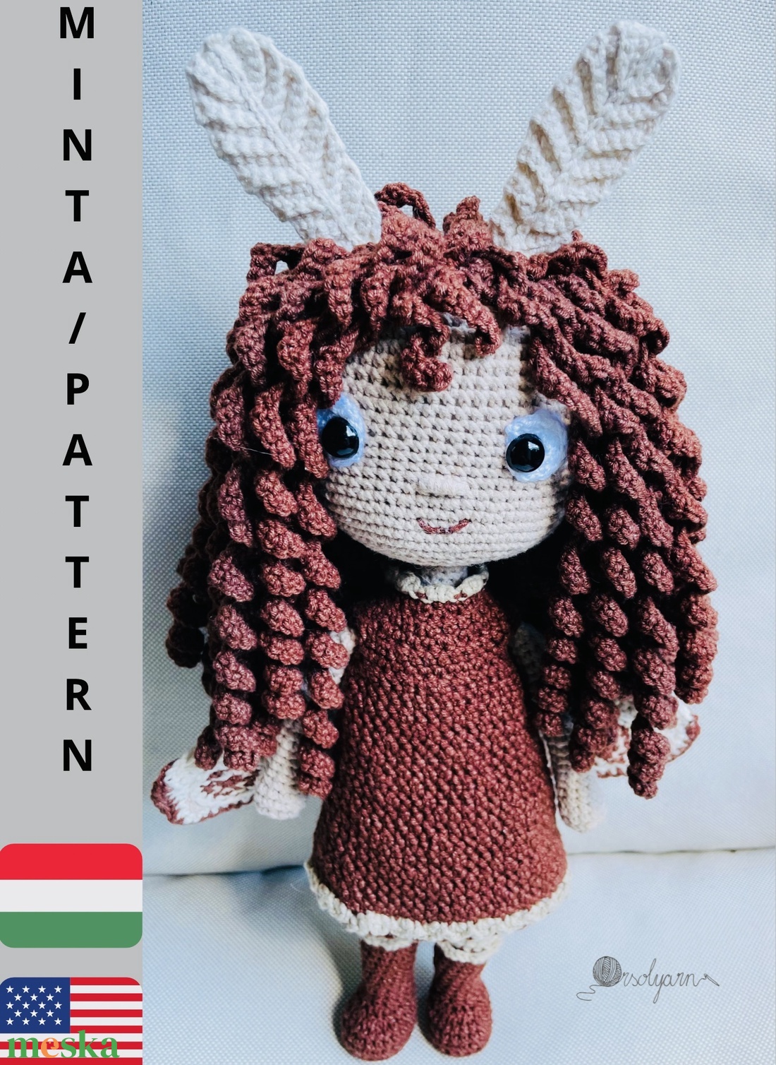 Ella, a fénytündér magyar nyelvű horgolásminta - diy (csináld magad) - szabásminta, útmutató - horgolási minta - Meska.hu