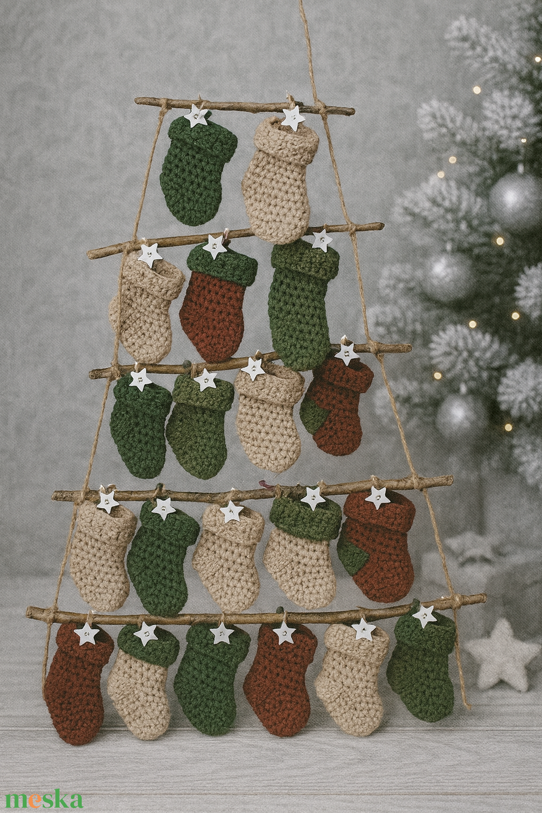 Horgolt adventi naptár - karácsony - karácsonyi lakásdekoráció - karácsonyi lakásdíszek - Meska.hu Horgolt adventi naptár - karácsony - karácsonyi lakásdekoráció - karácsonyi lakásdíszek - Meska.hu