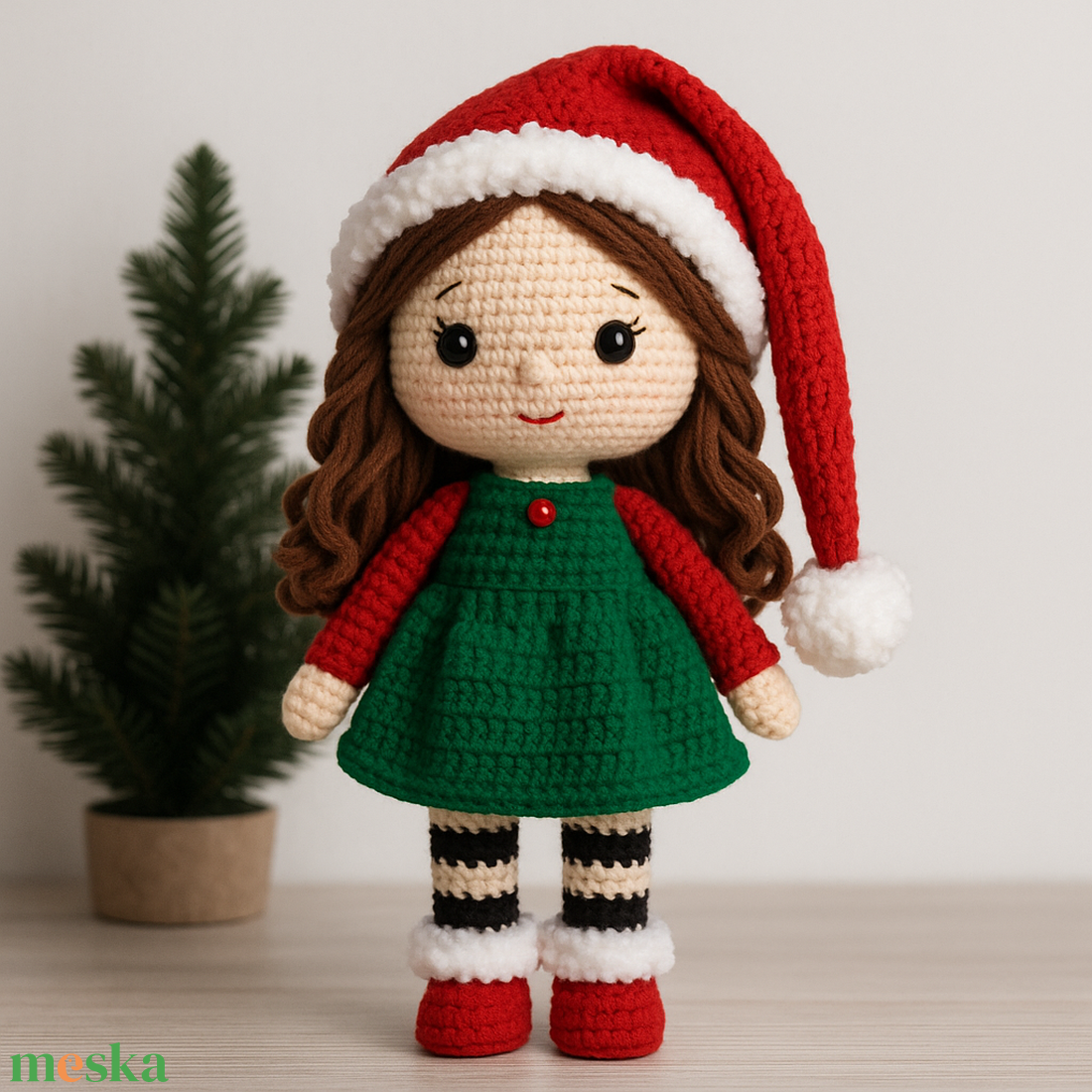 Karácsonyi manó kézzel horgolt amigurumi figura, 25 cm magas - karácsony - karácsonyi lakásdekoráció - karácsonyi manók, figurák - Meska.hu Karácsonyi manó kézzel horgolt amigurumi figura, 25 cm magas - karácsony - karácsonyi lakásdekoráció - karácsonyi manók, figurák - Meska.hu