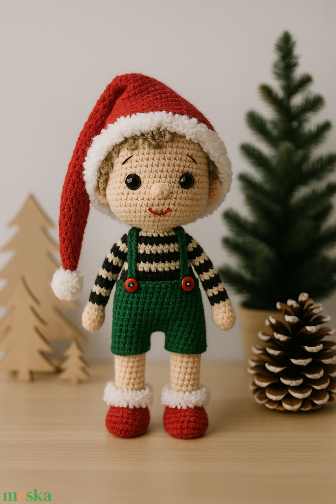 Karácsonyi manó kézzel horgolt amigurumi figura, 25 cm magas - karácsony - karácsonyi lakásdekoráció - karácsonyi manók, figurák - Meska.hu Karácsonyi manó kézzel horgolt amigurumi figura, 25 cm magas - karácsony - karácsonyi lakásdekoráció - karácsonyi manók, figurák - Meska.hu
