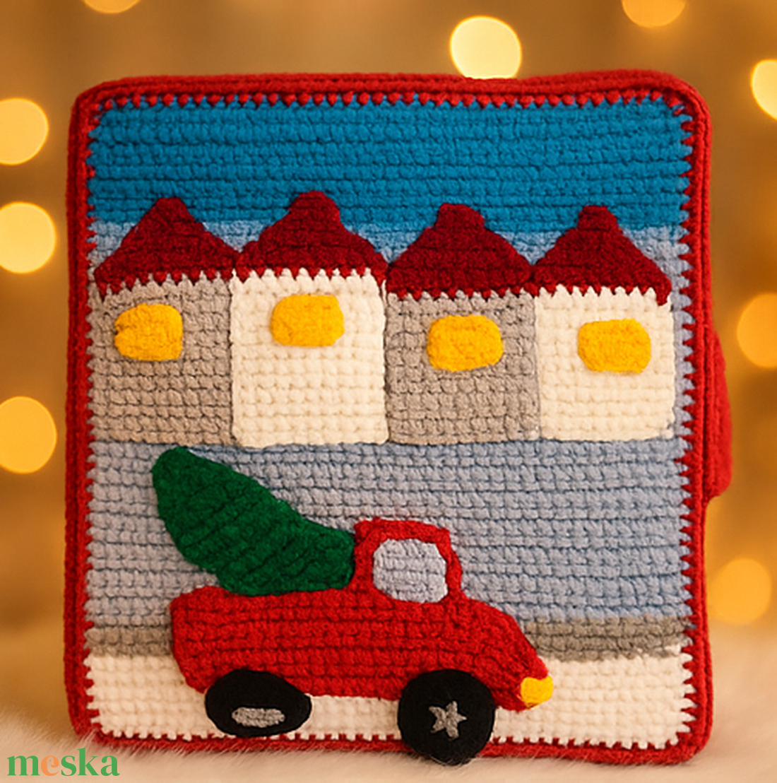 Horgolt karácsonyi mesekönyv  interaktív quiet book gyerekeknek - Crochet Christmas Quiet Book - játék & sport - textilkönyv & babakönyv - Meska.hu