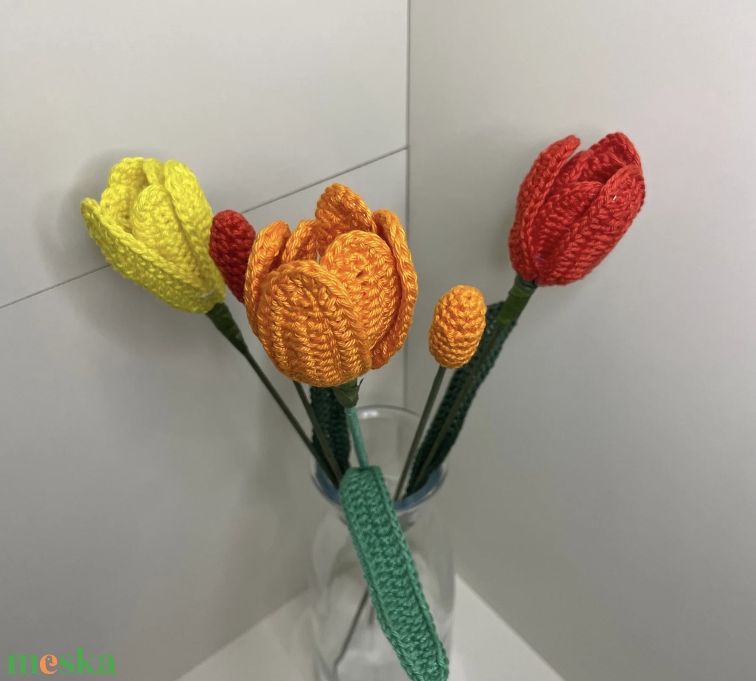 Tulipáncsokor - otthon & életmód - virágdekoráció - virágok - virágcsokor - Meska.hu