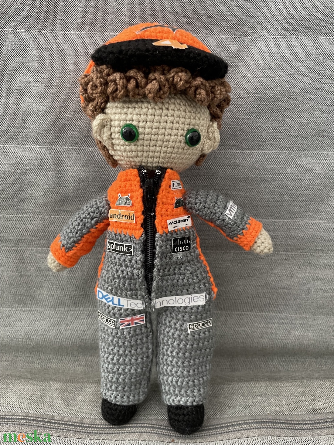 Lando Norris F1 pilóta - játék & sport - plüssállat & játékfigura - ember - Meska.hu