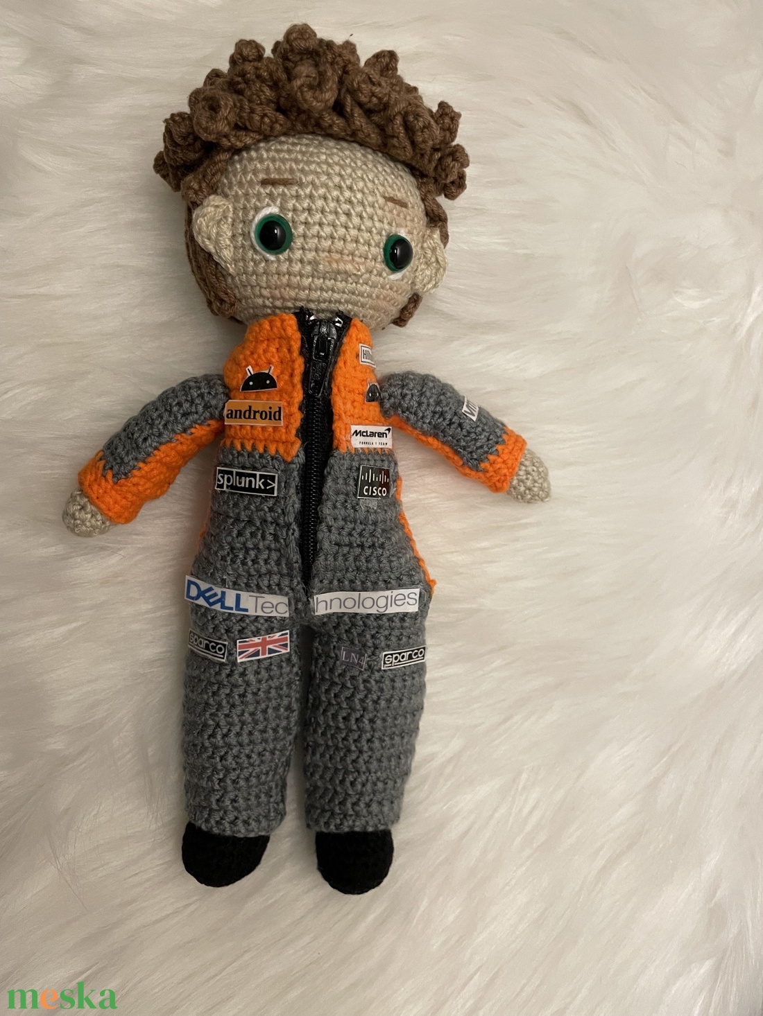 Lando Norris F1 pilóta - játék & sport - plüssállat & játékfigura - ember - Meska.hu