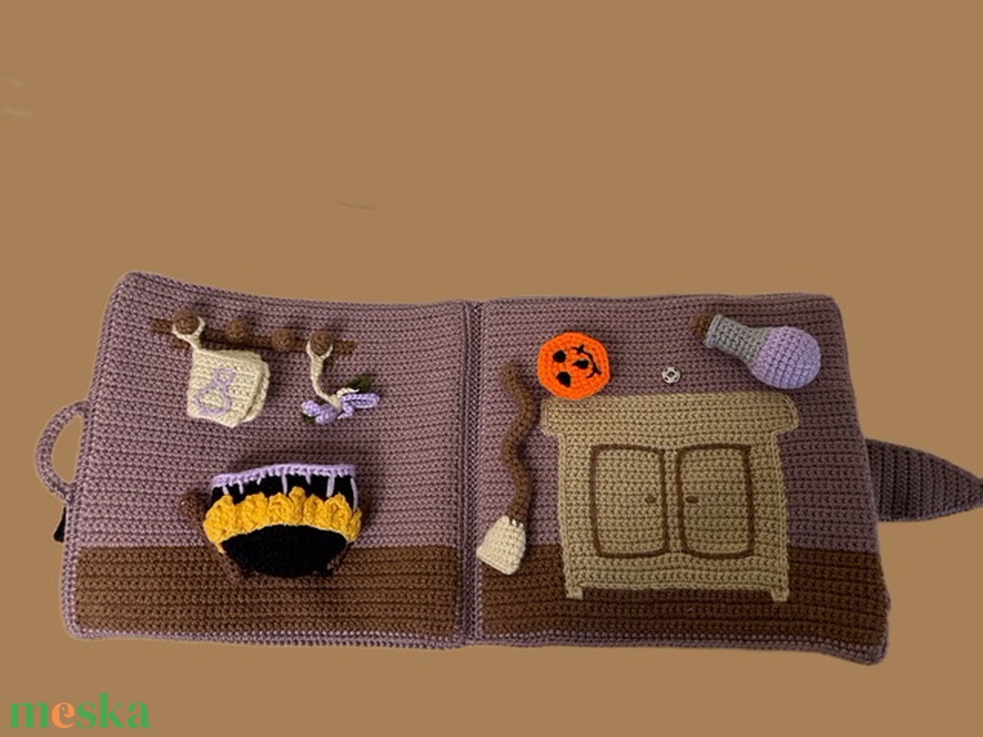 Halloween interaktív horgolt könyv � horgolásminta PDF - diy (csináld magad) - szabásminta, útmutató - horgolási minta - Meska.hu