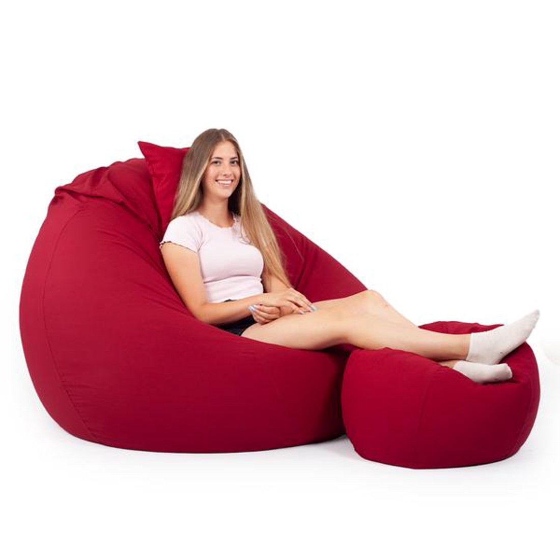 Bordó ALL IN Grandiózus Babzsákfotel Garnitúra -  - Meska.hu