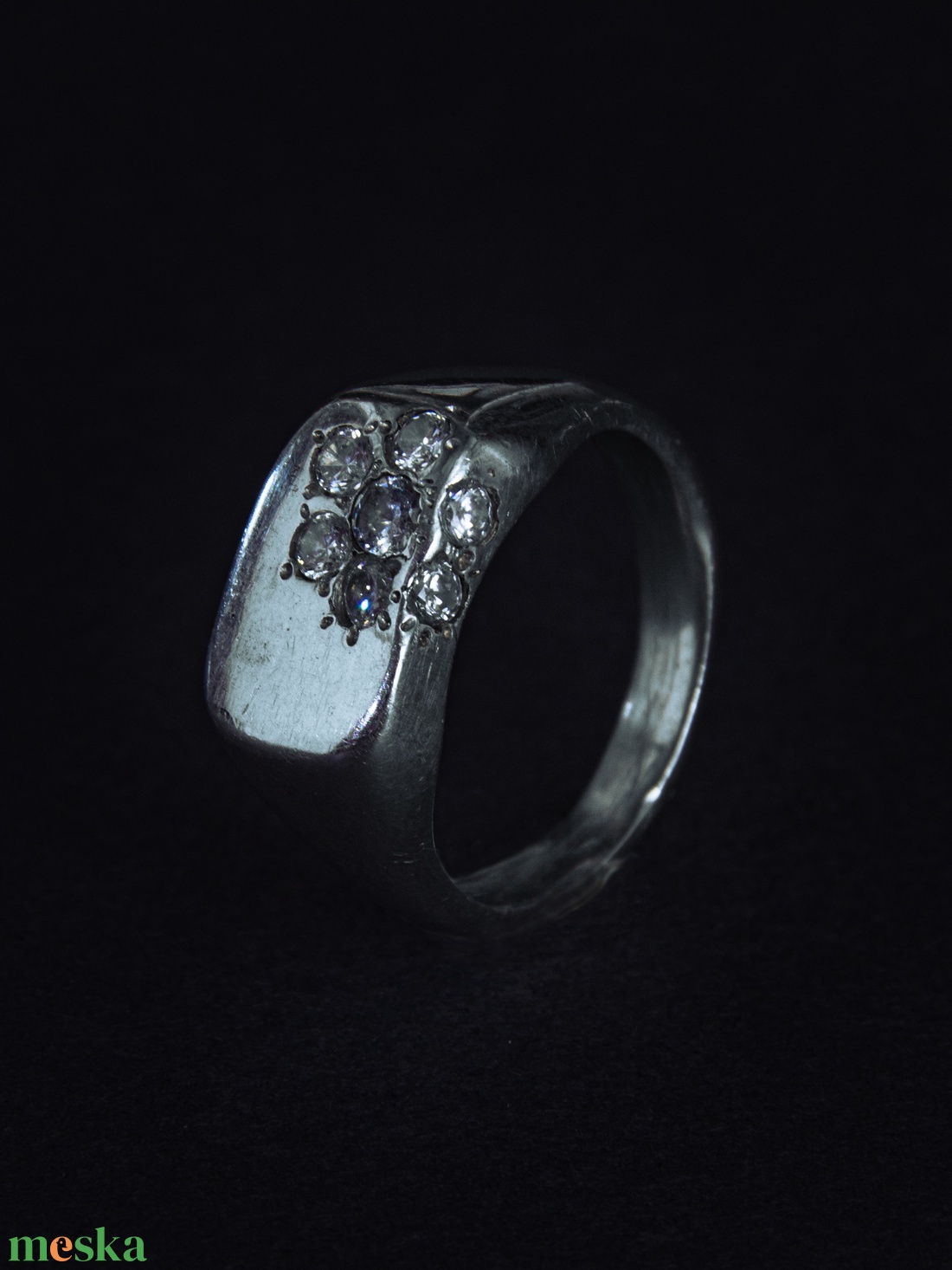 Flower Signet ring - ékszer - gyűrű - többköves gyűrű - Meska.hu