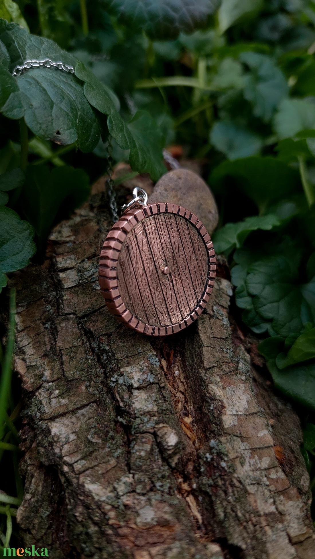 Hobbit, Gyűrűk Ura ihlette kézzel készült vörösréz nyaklánc - ékszer - nyaklánc - medálos nyaklánc - Meska.hu