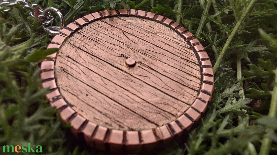 Hobbit, Gyűrűk Ura ihlette kézzel készült vörösréz nyaklánc - ékszer - nyaklánc - medálos nyaklánc - Meska.hu