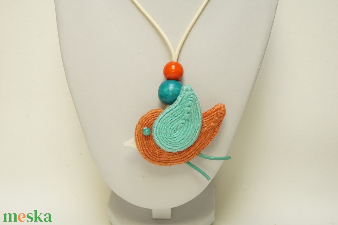 Nyaklánc a természetes anyagok kedvelőinek - ékszer - nyaklánc - medálos nyaklánc - Meska.hu