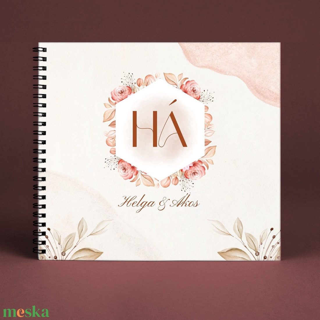 Monogramos névre szóló vendégkönyv / emlékkönyv - egyedi album - esküvői emlék - füzet / napló - 21x19cm - esküvő - emlék & ajándék - vendégkönyv - Meska.hu Monogramos névre szóló vendégkönyv / emlékkönyv - egyedi album - esküvői emlék - füzet / napló - 21x19cm - esküvő - emlék & ajándék - vendégkönyv - Meska.hu