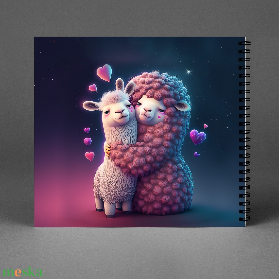 Cuki lámás Fantsy Szerelmes Fotóalbum Fénykép album / Évfordulóra / Valentin napra -40 lap /80 oldal -21x19cm - otthon & életmód - papír, írószer - album & fotóalbum - Meska.hu