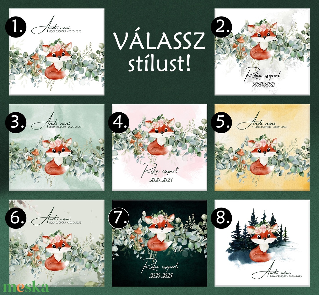Róka csoport 8 féle választható borító- Rókás Óvónéni búcsúztató BÚCSÚ ajándék emlékkönyv óvónőknek ballagásra - 21x19cm - könyv & zene - könyv - Meska.hu Róka csoport 8 féle választható borító- Rókás Óvónéni búcsúztató BÚCSÚ ajándék emlékkönyv óvónőknek ballagásra - 21x19cm - könyv & zene - könyv - Meska.hu