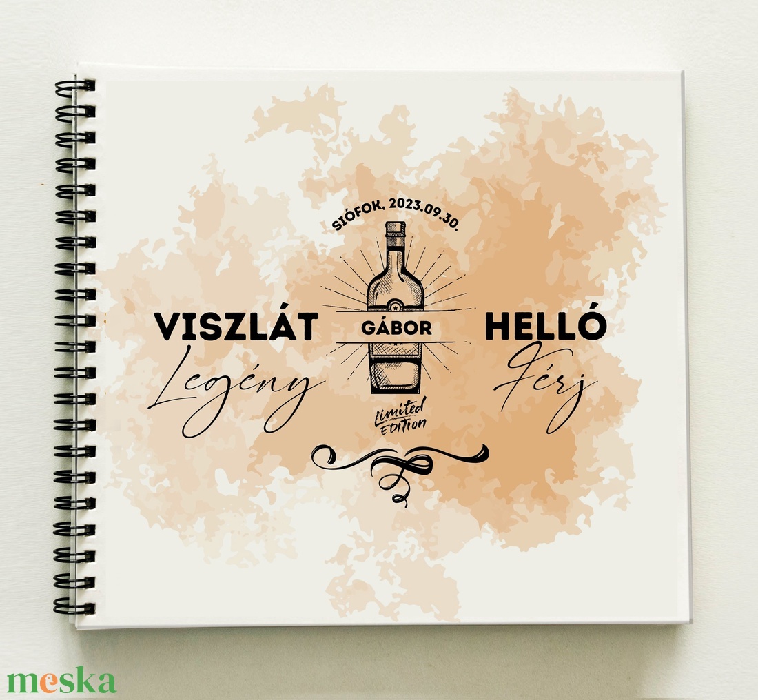 Legénybúcsú ajándék emlékkönyv Splash - Prémium egyedi album - emlék a vőlegénynek - füzet / napló - 21x19cm - esküvő - legénybúcsú - Meska.hu Legénybúcsú ajándék emlékkönyv Splash - Prémium egyedi album - emlék a vőlegénynek - füzet / napló - 21x19cm - esküvő - legénybúcsú - Meska.hu