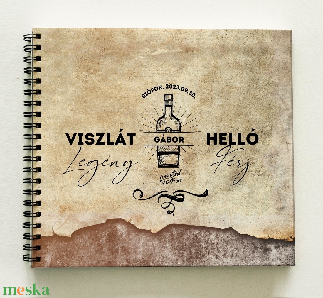 Legénybúcsú ajándék emlékkönyv 0024 - Prémium egyedi album - emlék a vőlegénynek - füzet / napló - 21x19cm - esküvő - legénybúcsú - Meska.hu Legénybúcsú ajándék emlékkönyv 0024 - Prémium egyedi album - emlék a vőlegénynek - füzet / napló - 21x19cm - esküvő - legénybúcsú - Meska.hu