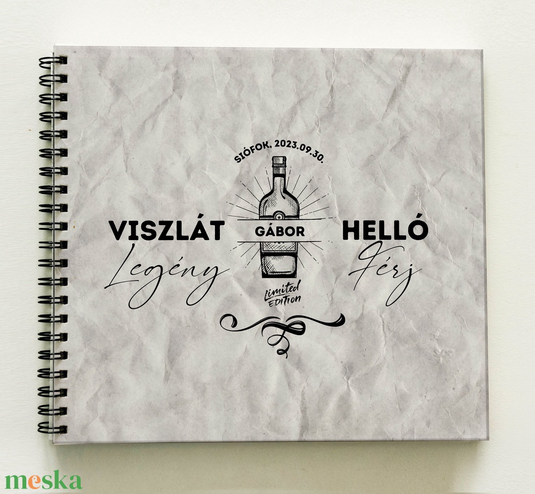 Legénybúcsú ajándék emlékkönyv 0023 - Prémium egyedi album - emlék a vőlegénynek - füzet / napló - 21x19cm - esküvő - legénybúcsú - Meska.hu Legénybúcsú ajándék emlékkönyv 0023 - Prémium egyedi album - emlék a vőlegénynek - füzet / napló - 21x19cm - esküvő - legénybúcsú - Meska.hu