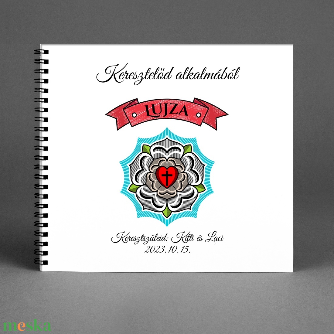 Egyedi borítós emlékkönyv - egyedi album - Evangélikus Egyház keresztelőre / Luther-rózsa - 21x19cm - otthon & életmód - papír, írószer - album & fotóalbum - Meska.hu Egyedi borítós emlékkönyv - egyedi album - Evangélikus Egyház keresztelőre / Luther-rózsa - 21x19cm - otthon & életmód - papír, írószer - album & fotóalbum - Meska.hu