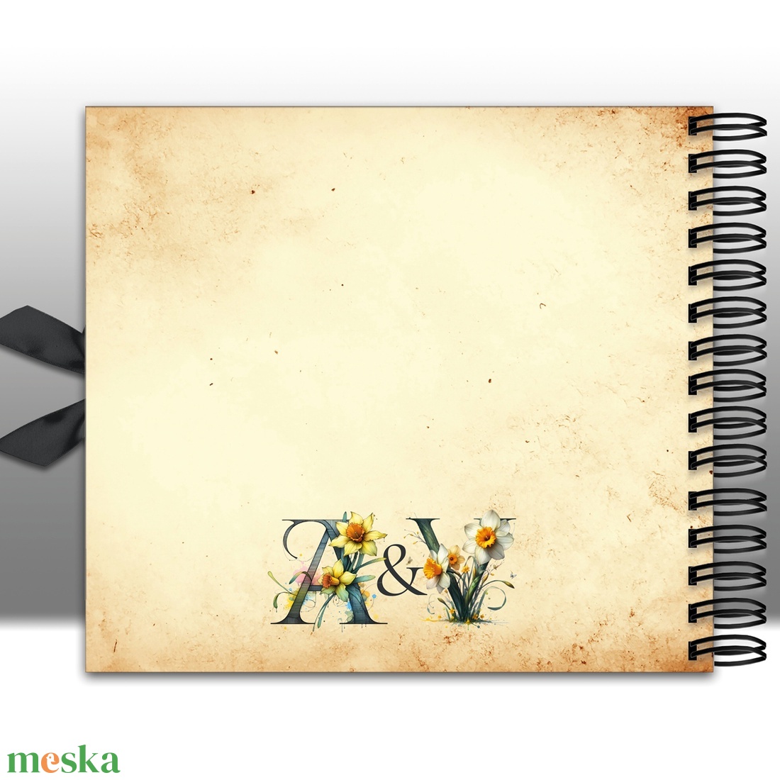 Vintage nárciszos monogramos vendégkönyv / emlékkönyv - egyedi fényképalbum - esküvői emlék - füzet / napló - 21x19cm - esküvő - emlék & ajándék - album & fotóalbum - Meska.hu Vintage nárciszos monogramos vendégkönyv / emlékkönyv - egyedi fényképalbum - esküvői emlék - füzet / napló - 21x19cm - esküvő - emlék & ajándék - album & fotóalbum - Meska.hu